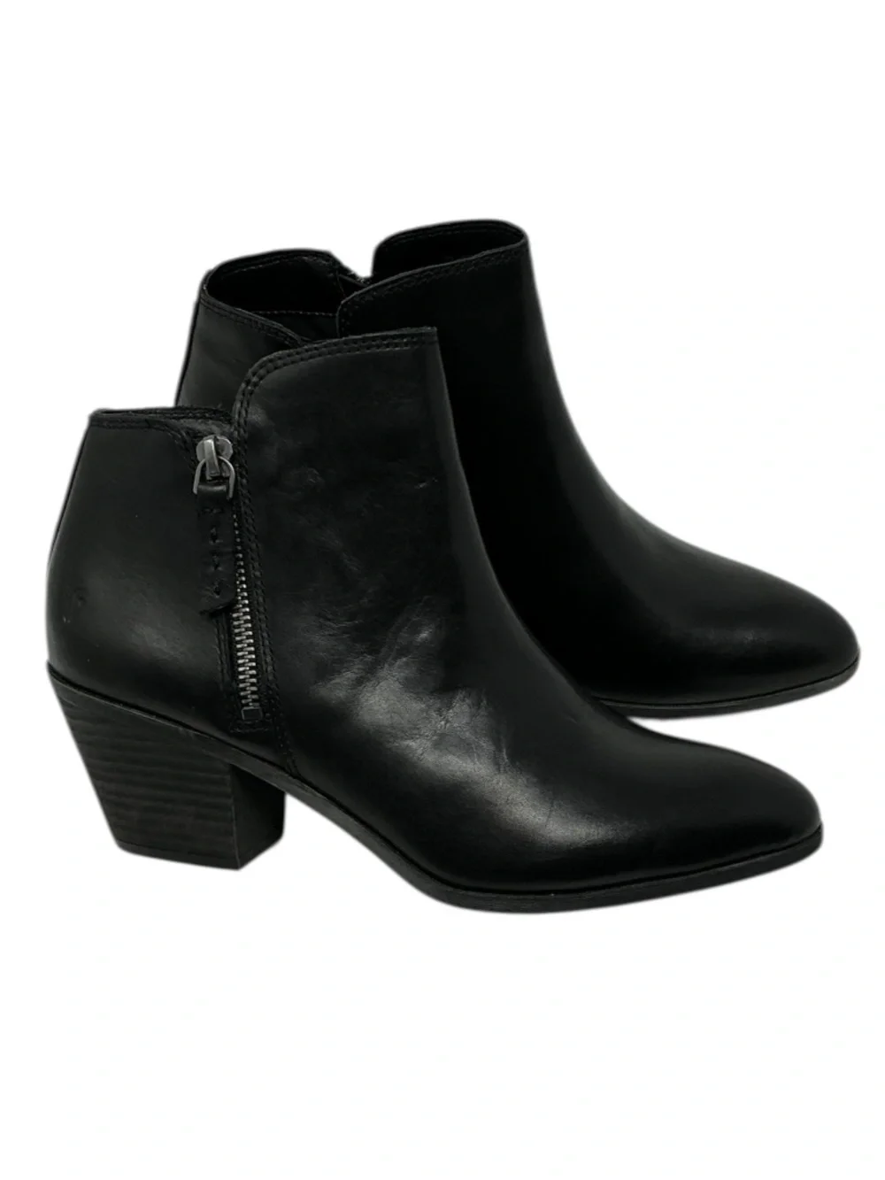 Frye Judith Double Zip Black Booties